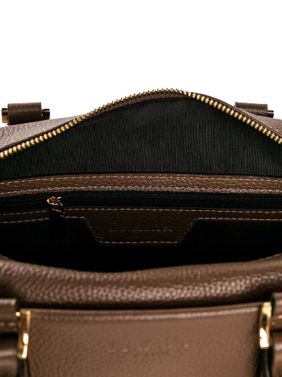 Женская сумка Dr. Koffer из натуральной кожи коричневая