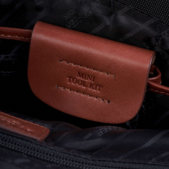 Деловая сумка Dr.Koffer из нейлона и натуральной кожи