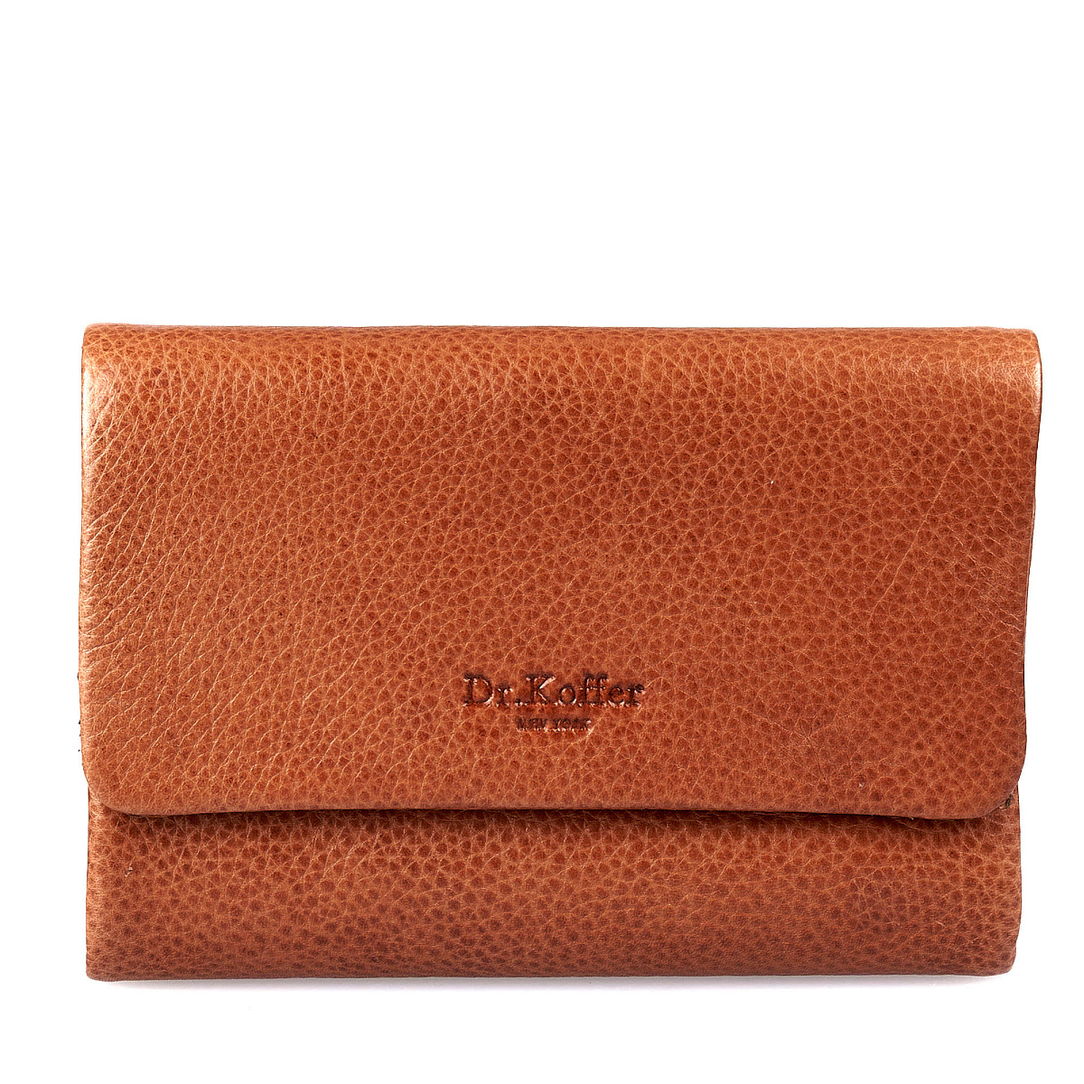 Портмоне Dr.Koffer из натуральной кожи светло-коричневое