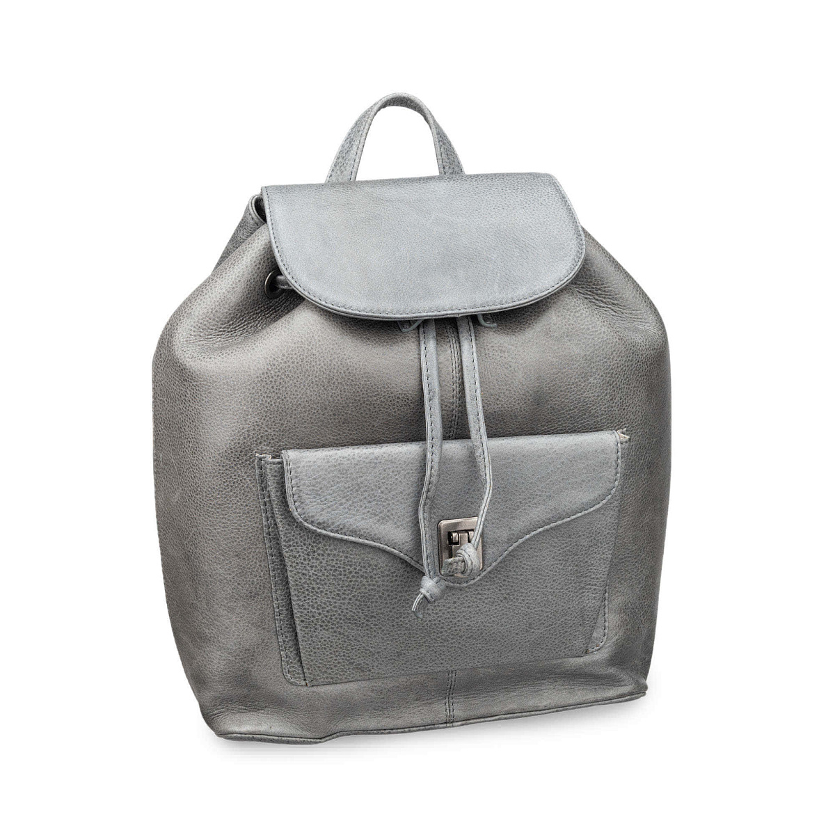 Рюкзак Dr.Koffer из натуральной кожи серый