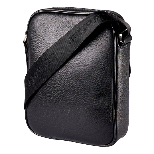 Сумка через плечо Dr.Koffer из натуральной кожи черная