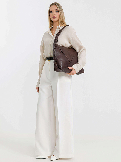 Женская сумка Dr.Koffer из натуральной кожи коричневая