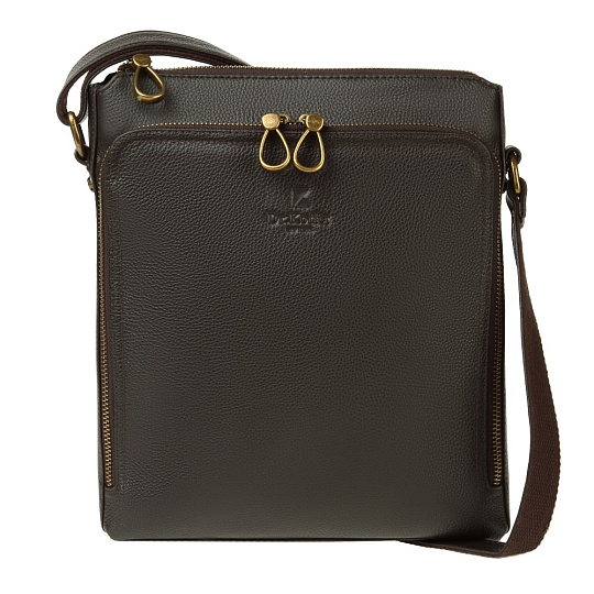 Сумка через плечо Dr.Koffer из натуральной кожи коричневая