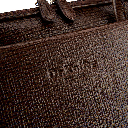 Женская сумка Dr.Koffer из натуральной кожи коричневая