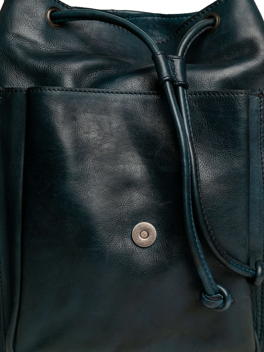 Рюкзак Dr.Koffer из натуральной кожи синий