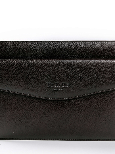 Сумка барсетка из натуральной кожи Dr. Koffer коричневая