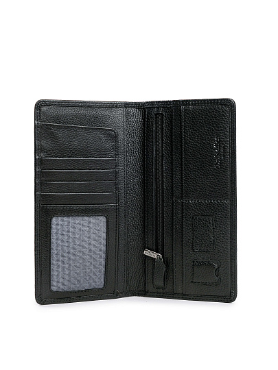 Портмоне Dr.Koffer из натуральной кожи черное