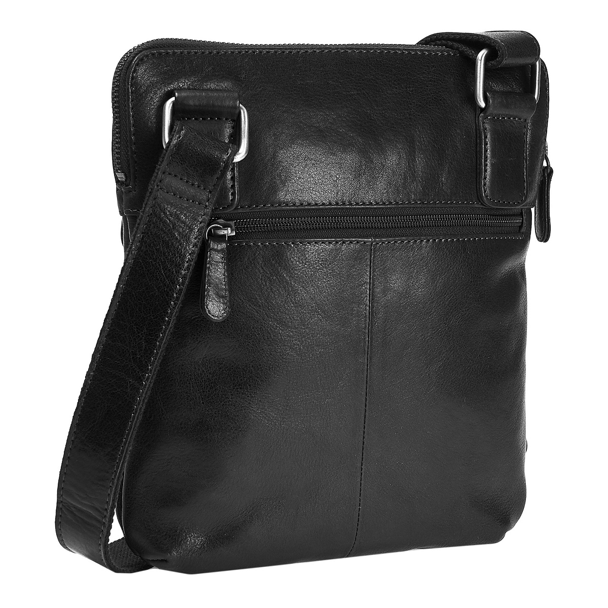Сумка через плечо Dr.Koffer из натуральной кожи черная
