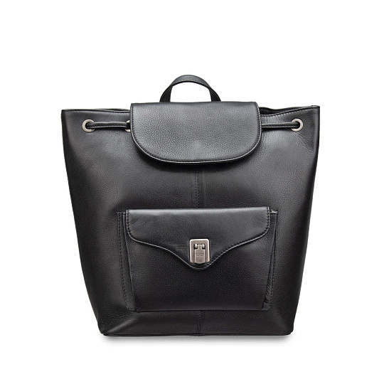 Рюкзак Dr.Koffer из натуральной кожи черный