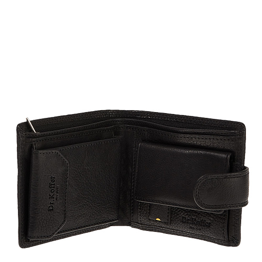 Портмоне Dr.Koffer из натуральной кожи черное