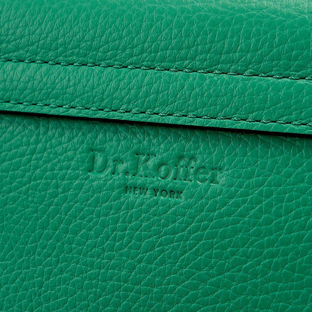 Женская сумка Dr. Koffer из натуральной кожи зеленая