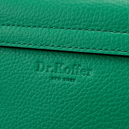 Женская сумка Dr. Koffer из натуральной кожи зеленая