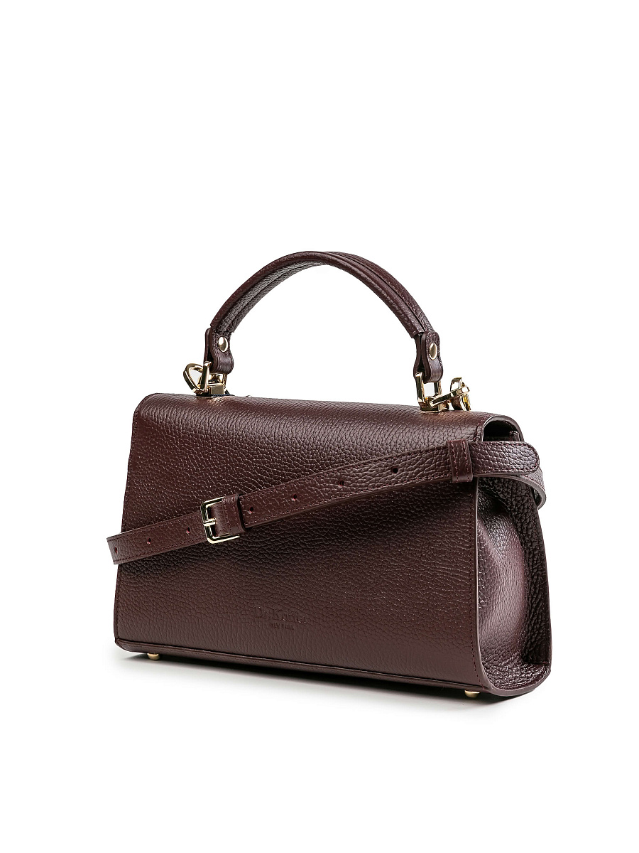 Женская сумка Dr.Koffer из натуральной кожи фиолетовая