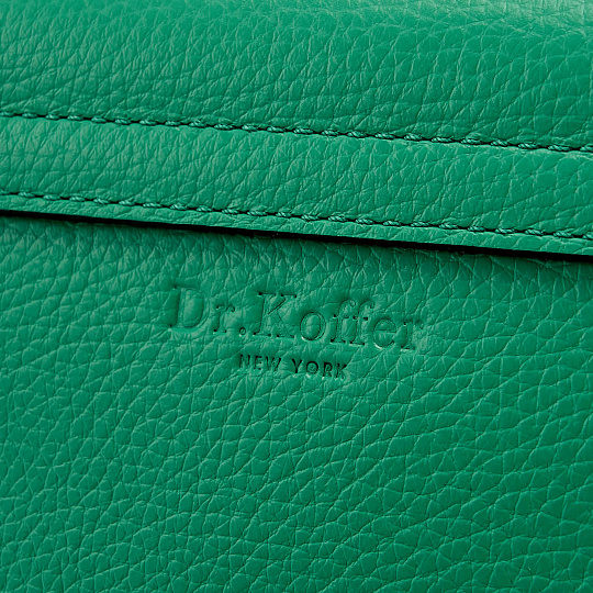 Женская сумка Dr. Koffer из натуральной кожи зеленая