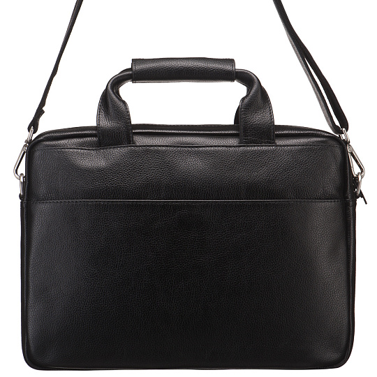 Черная кожаная сумка для документов Dr.Koffer P402583-220-04