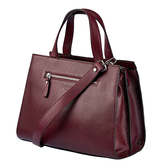 Женская сумка Dr. Koffer из натуральной кожи бордовая