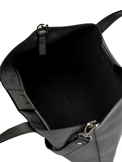 Женская сумка Dr.Koffer из натуральной кожи серая