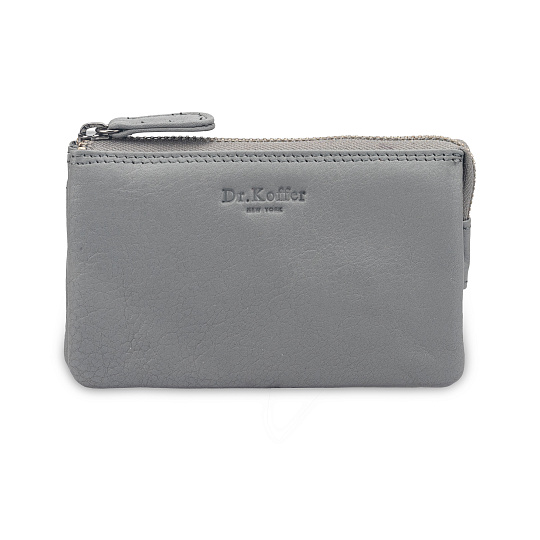 Ключница Dr.Koffer из натуральной кожи серая