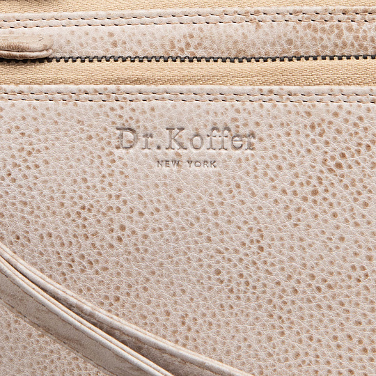 Портмоне Dr.Koffer из натуральной кожи бежевое