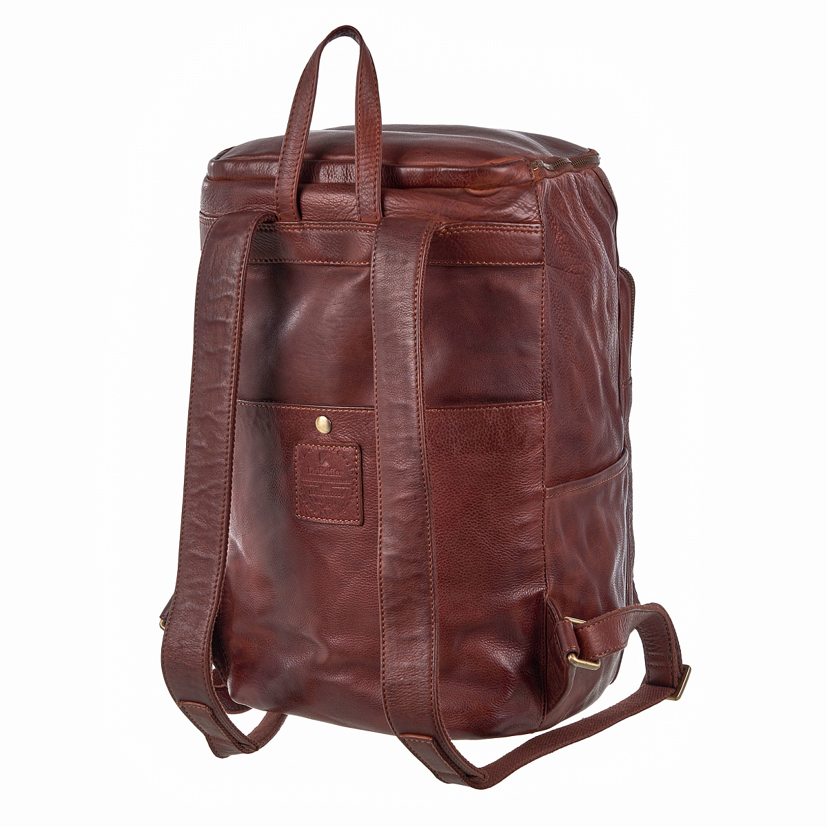 Рюкзак Dr.Koffer из натуральной кожи светло-коричневый