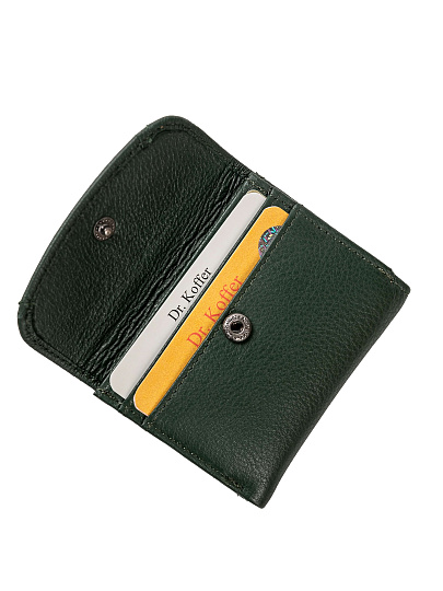 Портмоне Dr.Koffer из натуральной кожи зеленое