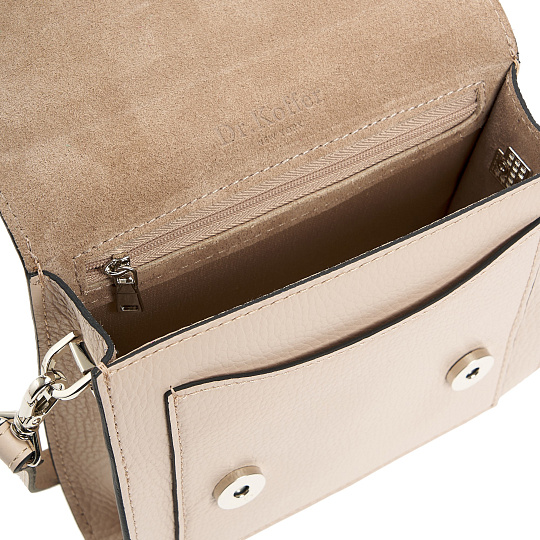 Женская сумка Dr. Koffer из натуральной кожи бежевая