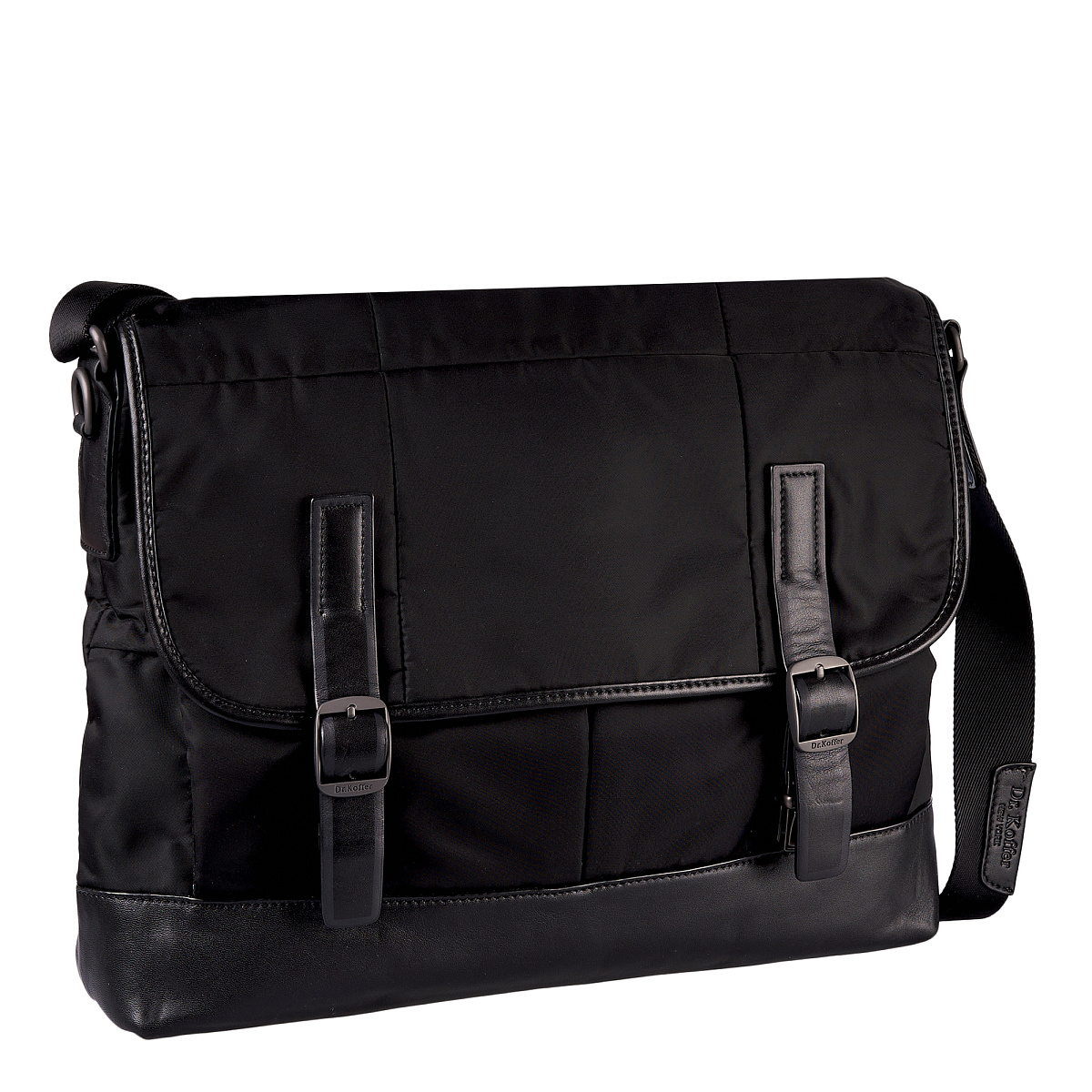 Сумка через плечо Dr.Koffer из нейлона и натуральной кожи