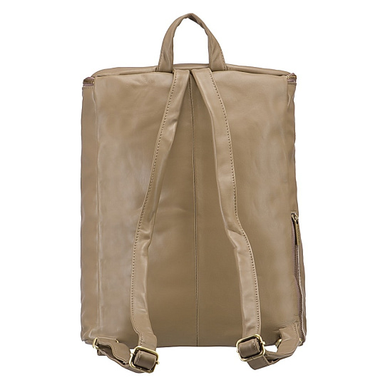 Рюкзак Dr.Koffer из натуральной кожи бежевый
