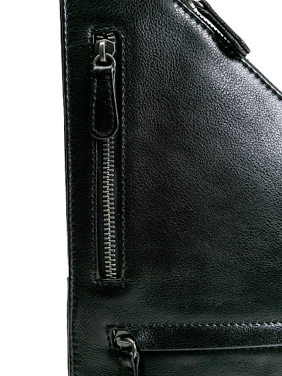 Сумка через плечо Dr.Koffer из натуральной кожи черная