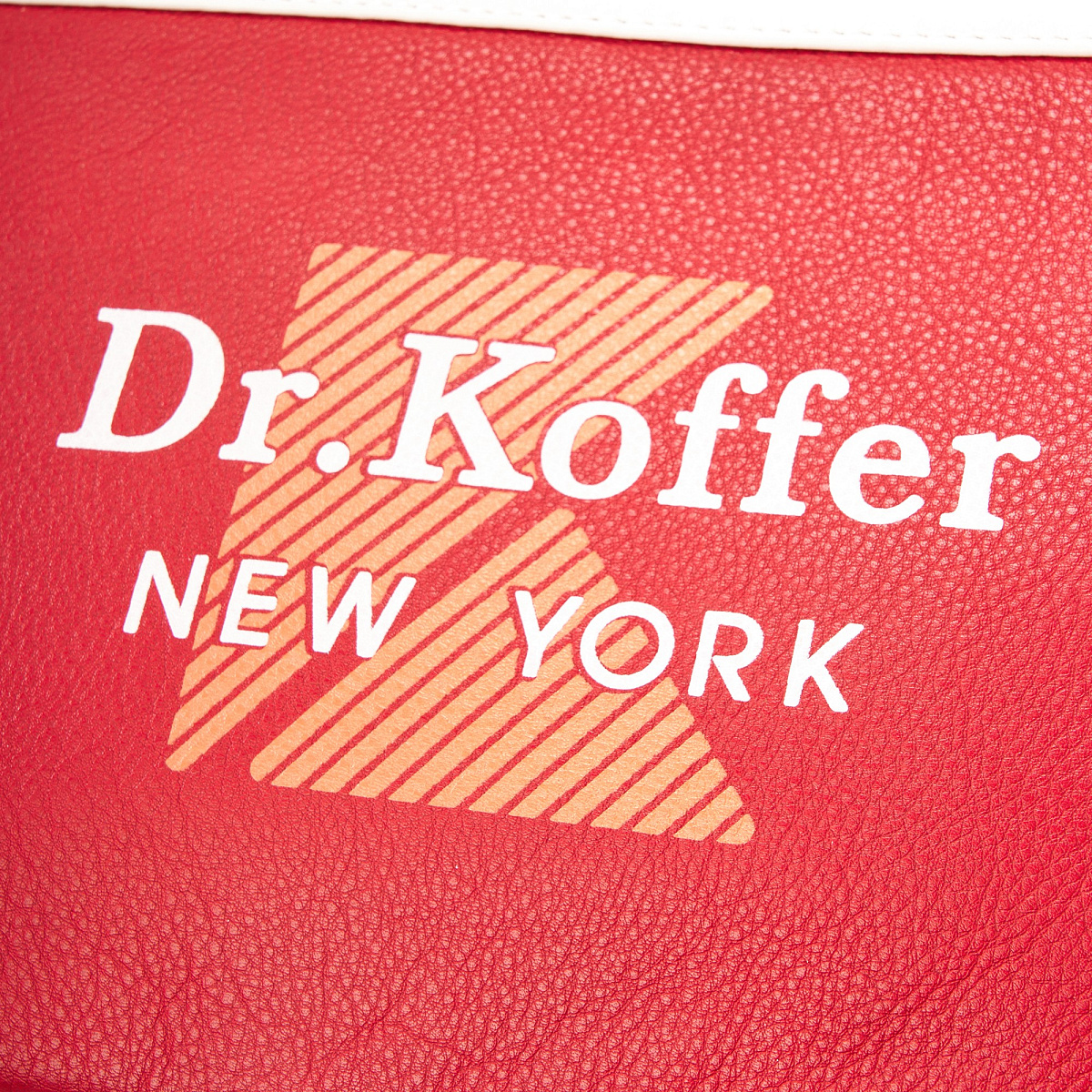 Сумка через плечо Dr.Koffer из натуральной кожи красная