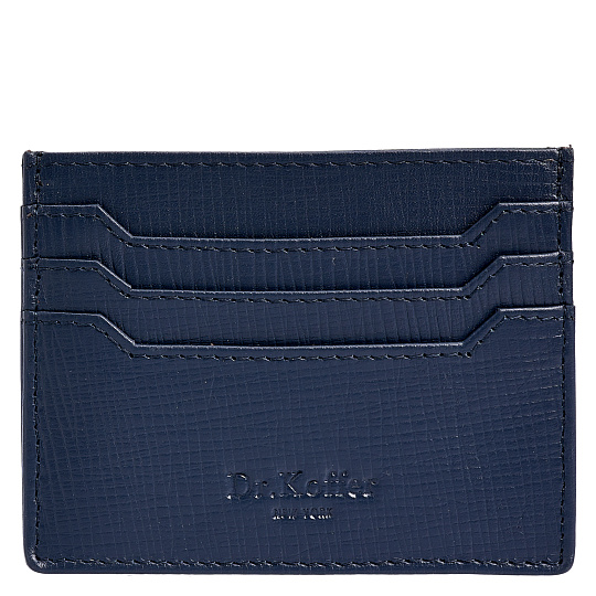 Кредитница Dr.Koffer из натуральной кожи синяя
