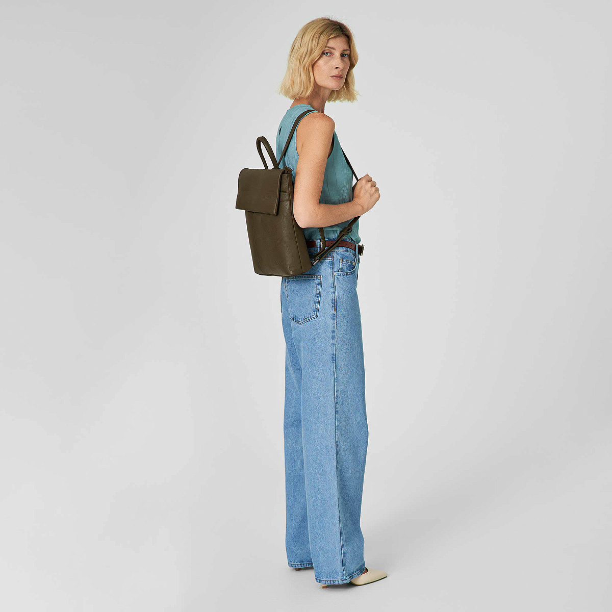 Рюкзак Dr.Koffer из натуральной кожи коричневый