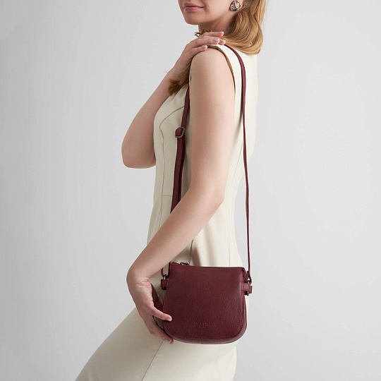 Женская сумка Dr.Koffer из натуральной кожи красная