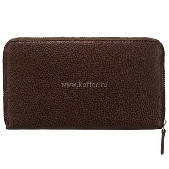 Портмоне Dr.Koffer из натуральной кожи коричневое