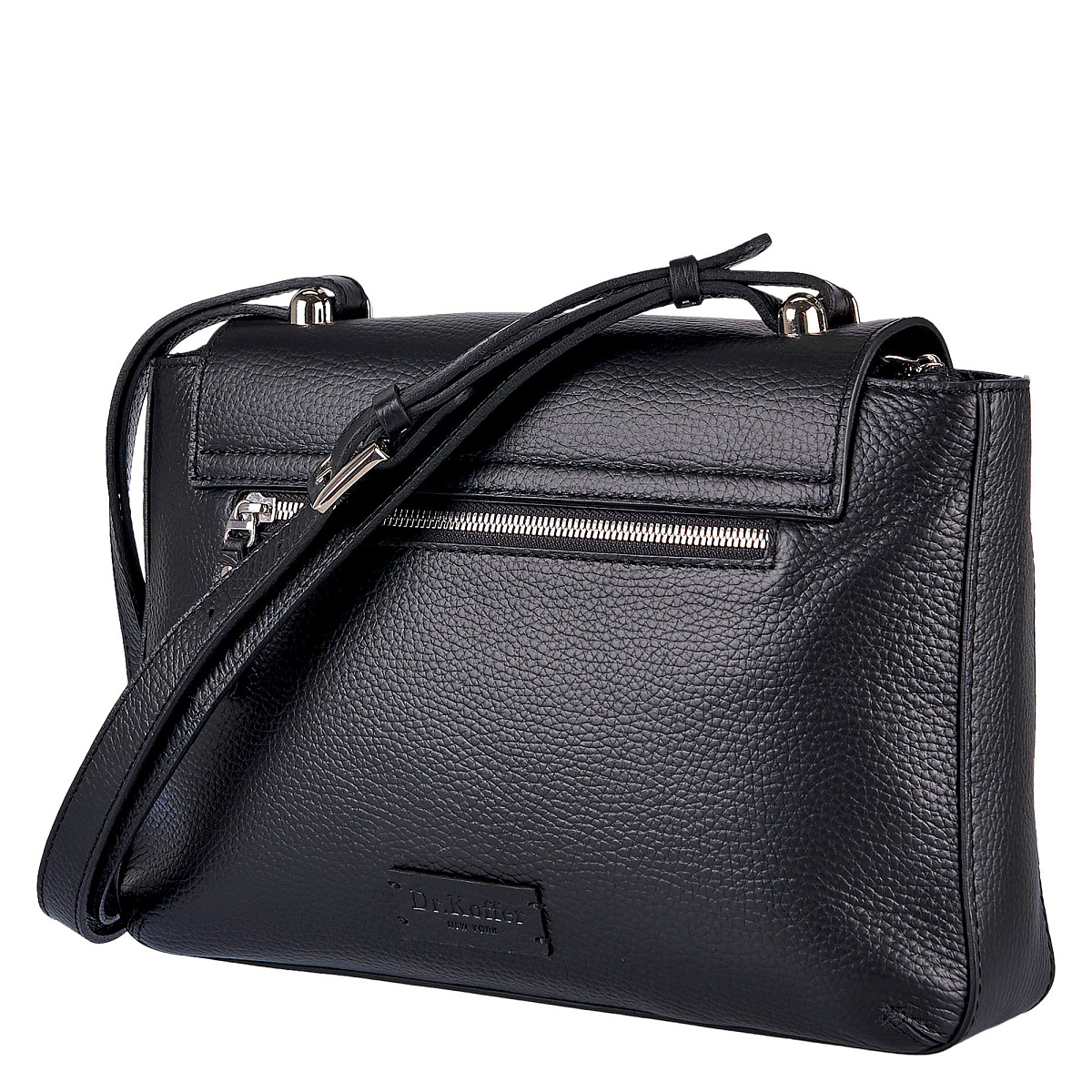 Женская сумка Dr. Koffer из натуральной кожи черная