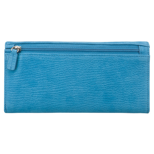 Портмоне Dr.Koffer из натуральной кожи голубое