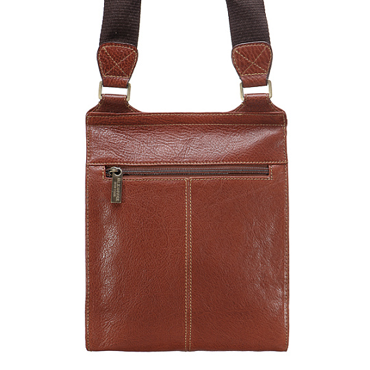 Сумка через плечо Dr.Koffer из натуральной кожи коричневая
