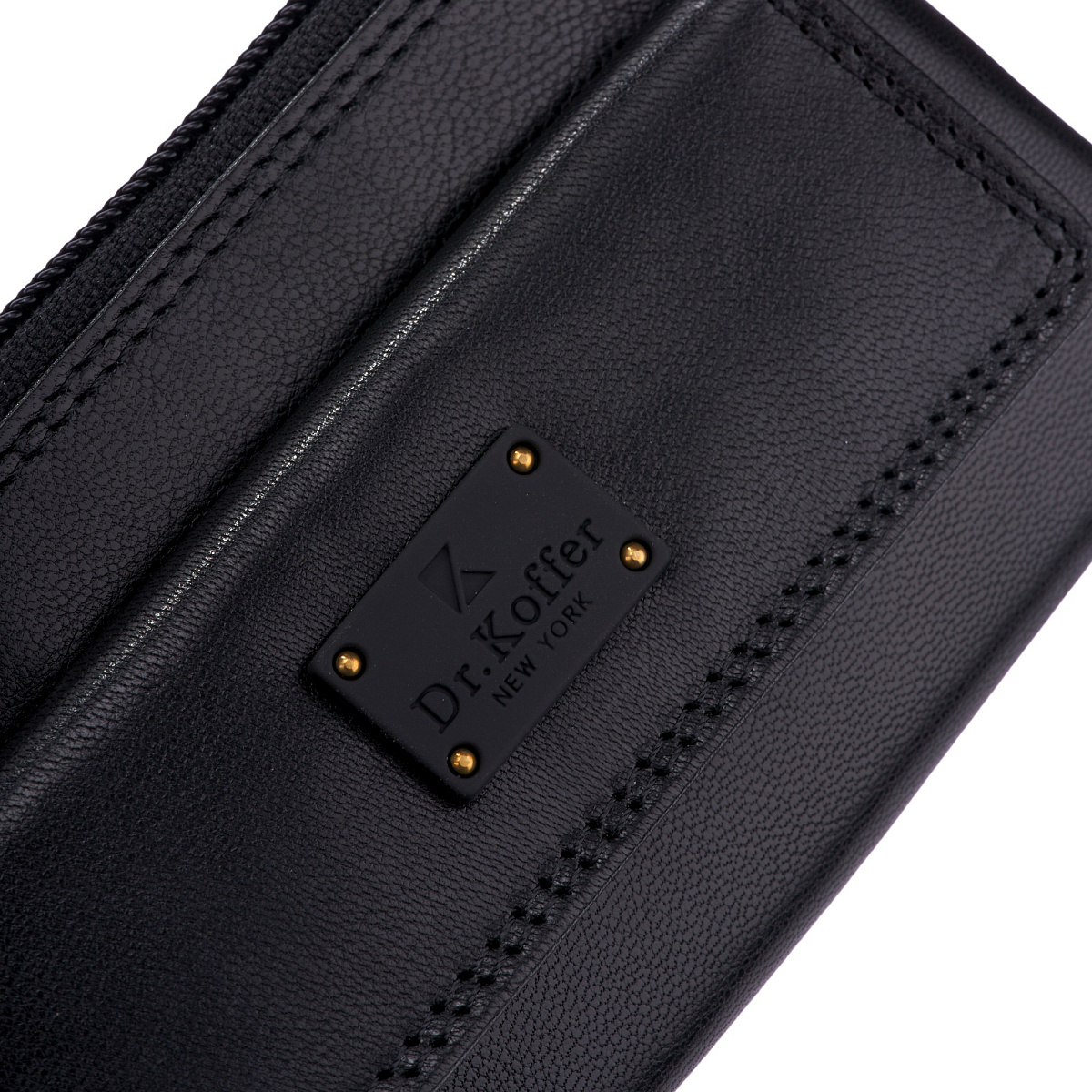 Ключница Dr.Koffer из натуральной кожи черная