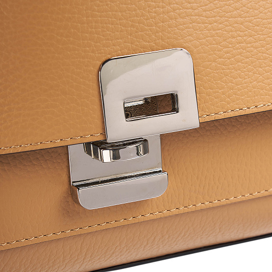 Женская сумка Dr. Koffer из натуральной кожи бежевая