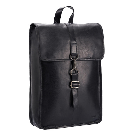 Рюкзак Dr.Koffer из натуральной кожи черный