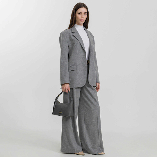 Женская сумка  Dr. Koffer из натуральной кожи серая