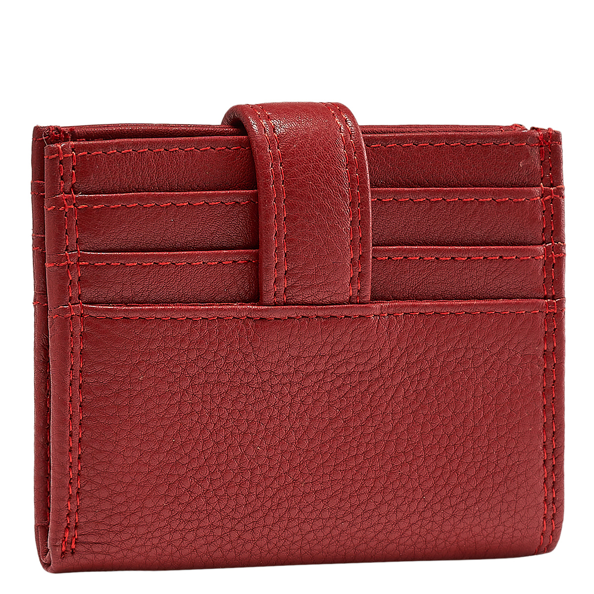 Кредитница Dr.Koffer из натуральной кожи красная