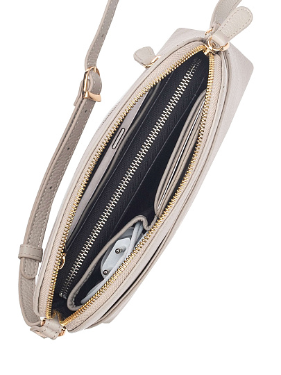 Женская сумка Dr. Koffer из натуральной кожи бежевая