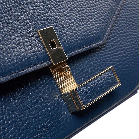 Женская сумка  Dr. Koffer из натуральной кожи синяя