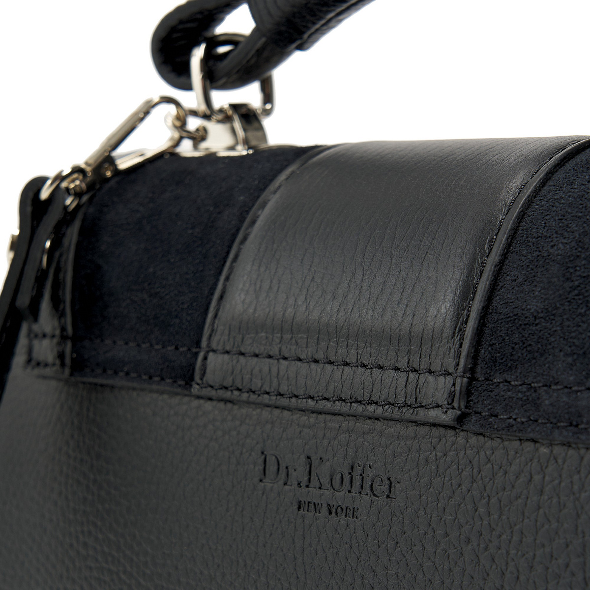 Женская сумка Dr. Koffer из натуральной кожи черная