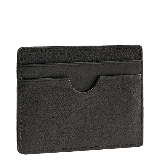 Кредитница Dr.Koffer из натуральной кожи черная