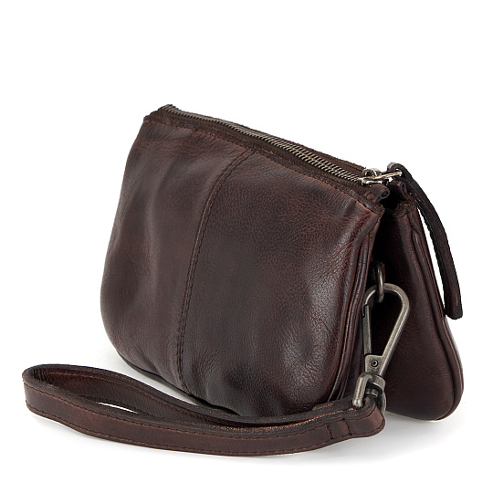 Сумка через плечо Dr.Koffer из натуральной кожи коричневая