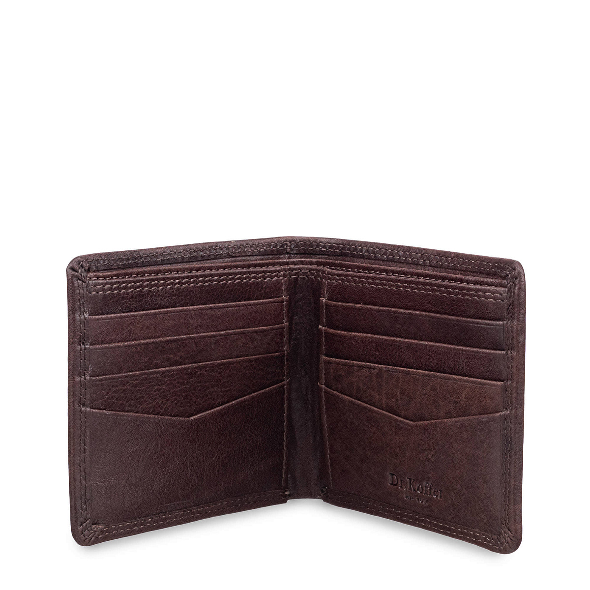 Портмоне Dr.Koffer из натуральной кожи коричневое