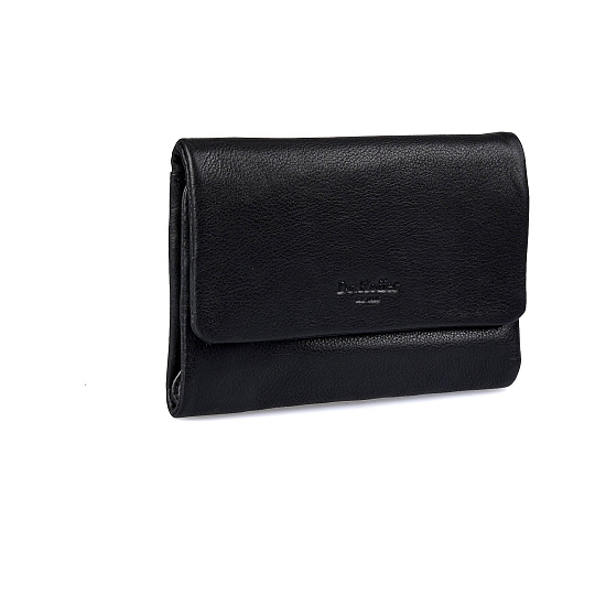 Портмоне Dr.Koffer из натуральной кожи черное