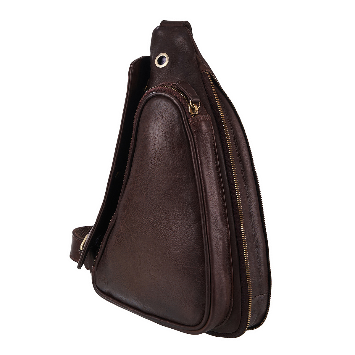 Рюкзак Dr.Koffer из натуральной кожи темно-коричневый